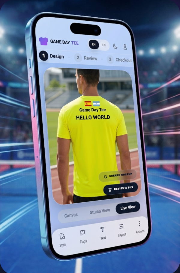 padelmerch.co.uk game day tee